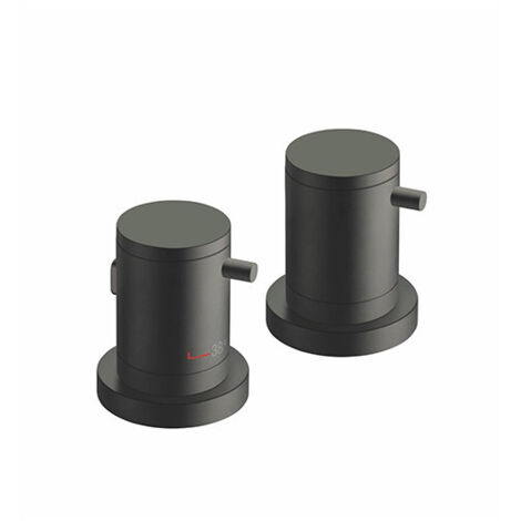 Bain Douche Triverde Sur Gorge Chromé Noir Brossé - CRISTINA ONDYNA XT14275