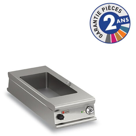 Bain Marie Electrique à Poser Inox - 1 bac GN 1/3 + 1 bac GN 1/1 - Baron