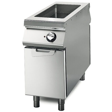 Bain-Marie Électrique sur Coffre avec Portes, 1 bac GN 1/1+1/3 - Virtus