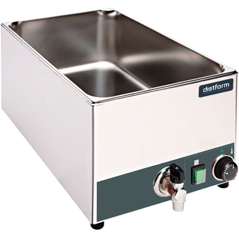 Bain-Marie Professionnel de Table GN 1/1 avec Robinet de Vidange - 600 W - Distform