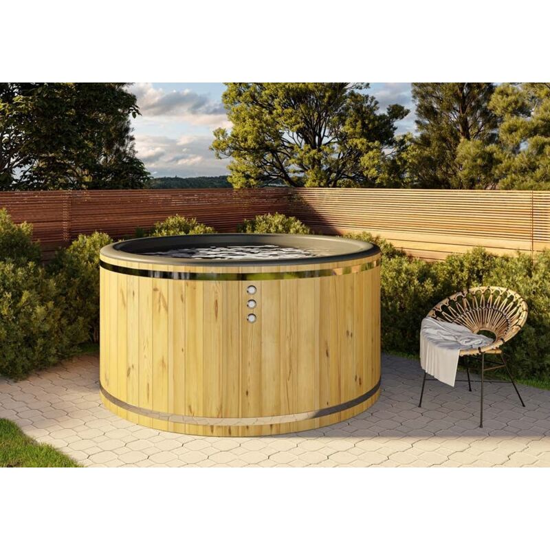 Bain nordique Stockholm - Série e Naturel Bois thermique 200 x cm