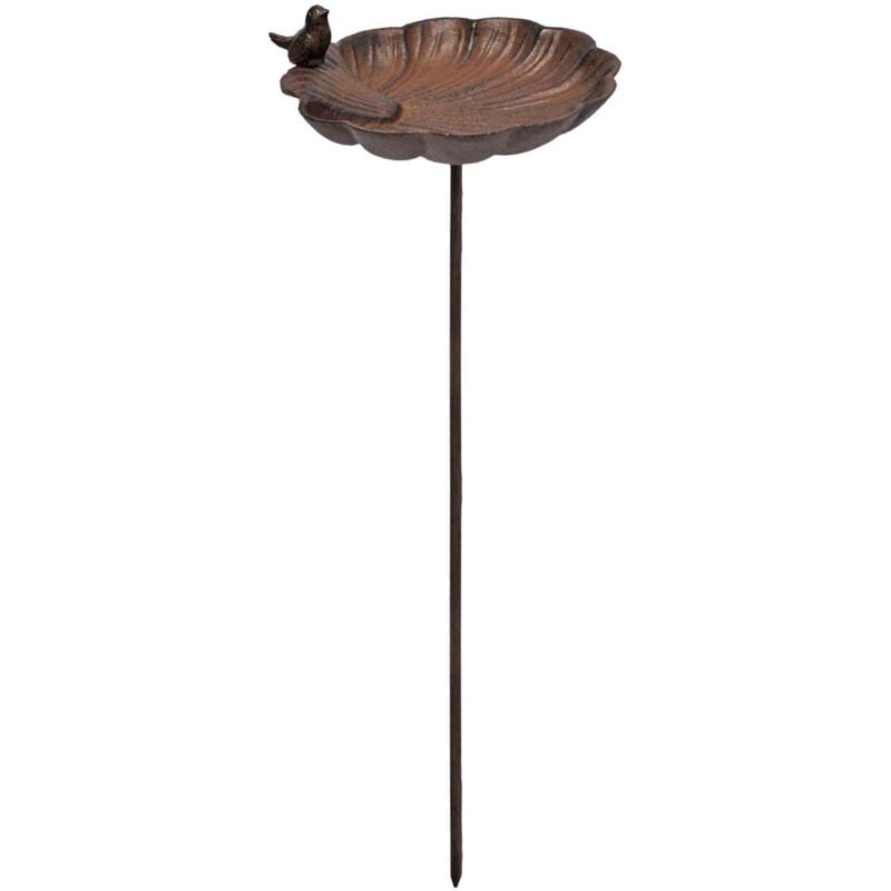 Bain oiseaux en fonte Coquille 105 x 27 cm