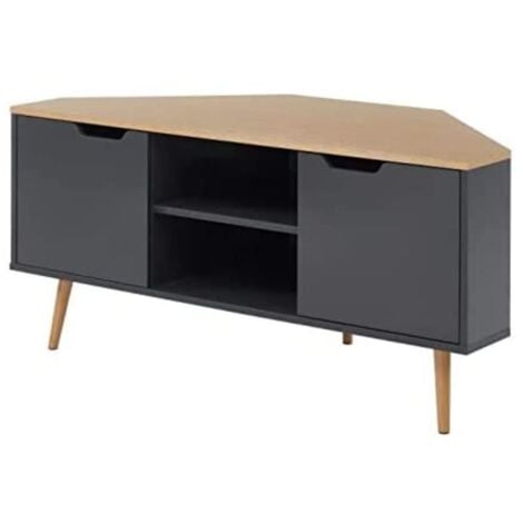 BATA BAÏTA Mobile TV, Legno ingegnerizzato, Rovere e Grigio Antracite, L115cm