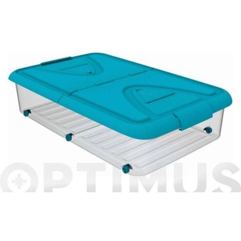 BAJO CAMA 60 LITROS AZUL 11003 80x50x18 CM PLASTIKEN