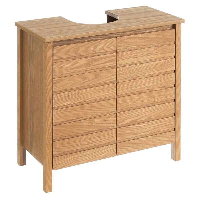 

Lolahome - Bajo lavabo de encastrar de madera MDF marrón de 60x30x60 cm
