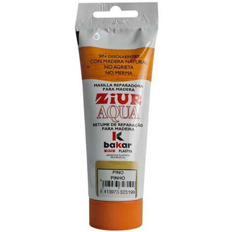 BAKAR Stucco per riparazioni per legno in mezzo acquoso color pino “Ziur Aqua” ad asciugatura rapida (150g)
