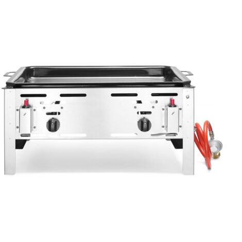 Bake Master Maxi Gasbratpfanne 590 x 480 mm 11,6 kW - Hendi 154618