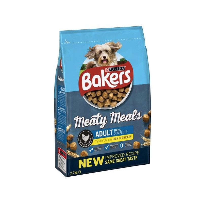Nestle Bakers Complete Meaty Meals Chicken 2.7kg - PK 4 - 720897