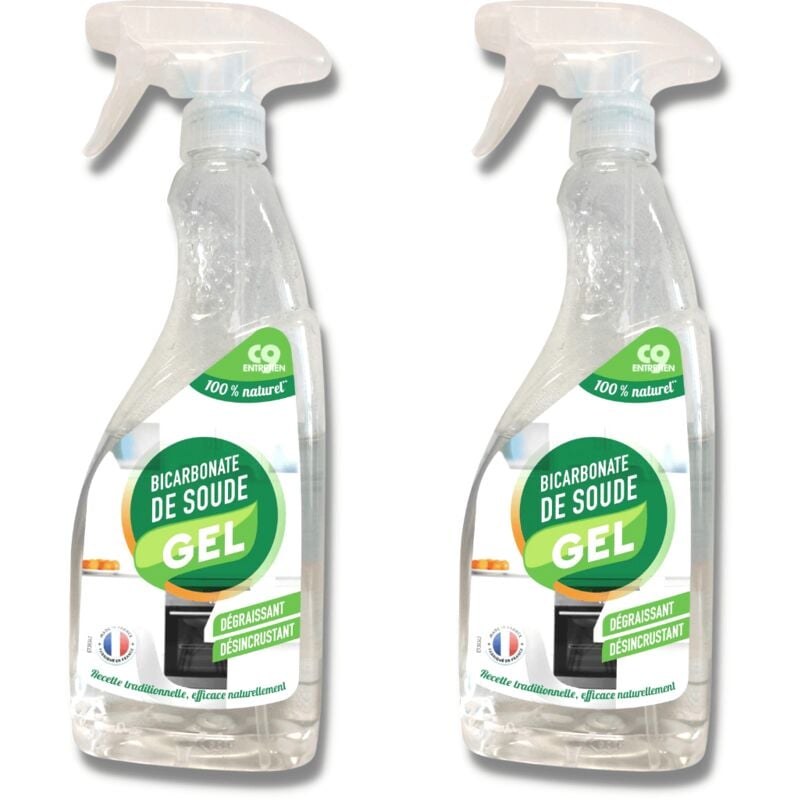 Baking soda gel - Ideal for cleaning everything from floor to ceiling - Set of 2 - Capacity 750ml