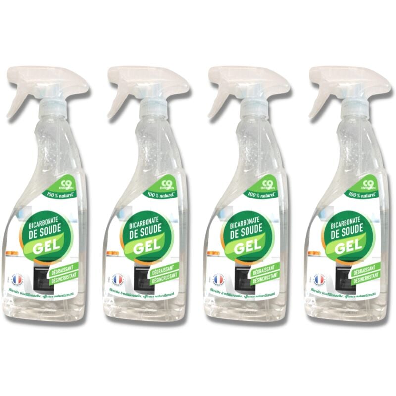 Baking soda gel - Ideal for cleaning everything from floor to ceiling - Set of 4 - Capacity 750ml