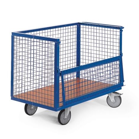 Bako Logistiksysteme Drahtkastenwagen vergittert R600 halb geklappt 1050x700mm TPE