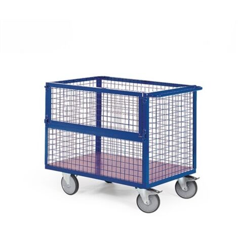 Bako Logistiksysteme Drahtkastenwagen vergittert R600 halb geklappt 1250x800mm TPE