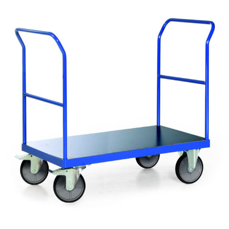 Bako Logistiksysteme Plattformwagen F600 mit 2 Schiebebügeln ohne Bordkante 1200x800mm