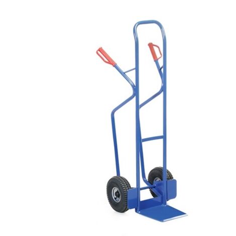 Bako Logistiksysteme Stahlrohr Stapelkarre 350kg Traglast Rollenlager Luft 250x60mm