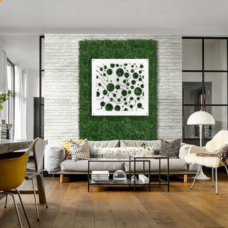 BAKTERIA- Pannello in PVC traforato - Parasole - Colore: bianco - Misura: 48x48 cm