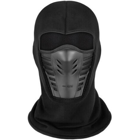 Balaclava - Masque facial multifonctionnel avec panneau de cou en molleton coupe-vent en maille de silicone respirante