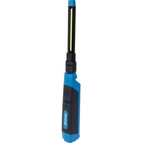 Baladeuse de chantier LED 5 W – Flux lumineux 500 lm – Température 5000 K – IP54 résistante à l'eau – Autonomie 12h en mode 50% – Dhome