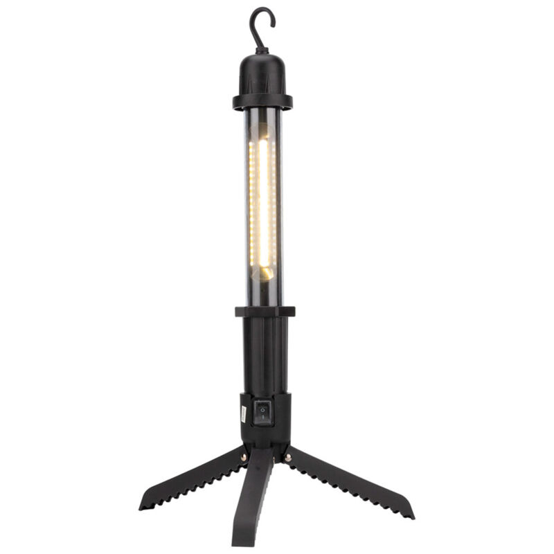 Zenitech - Baladeuse led rechargeable avec chargeur usb et trépied intégré - Noir