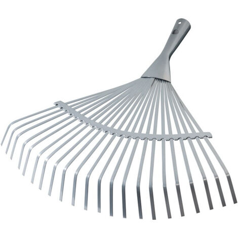 Balai à feuilles largeur de travail 450 mm revêtement poudre argenté sans manche