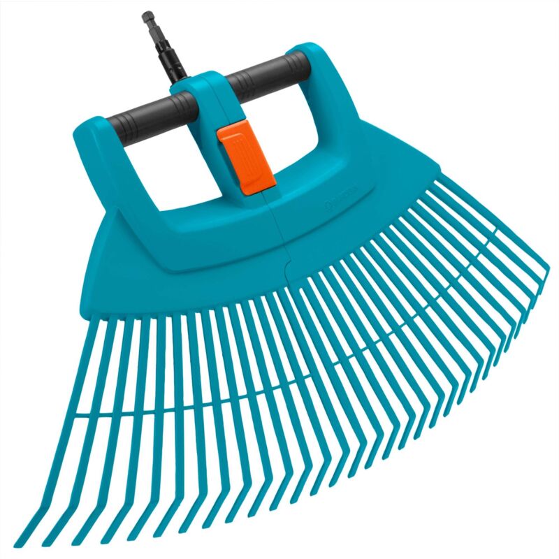Balai à gazon 2 en 1 Combisystem® GARDENA Plastique renforcé 77cm 32 dents Garantie