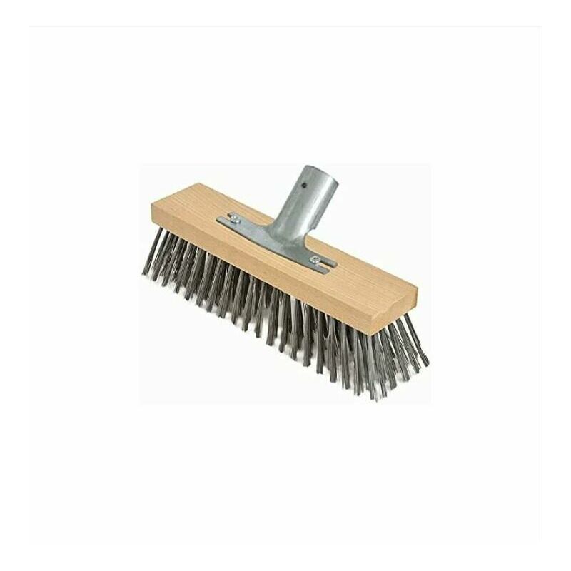 Lablanc - Balai à poils en acier monobloc avec support de poignée en métal Tête de balai à brosse - Hêtre de qualité supérieure - 20 cm