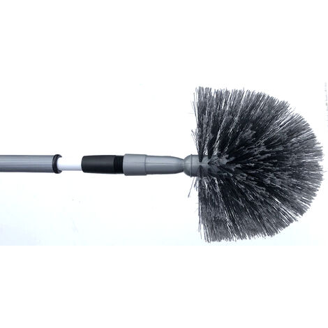 Balai à tête-de-loup télescopique 1m à 1,7m – Vinyle fleuri bicolore – Pour surfaces rugueuses et délicates – Nettoyage intérieur et extérieur – Thomas