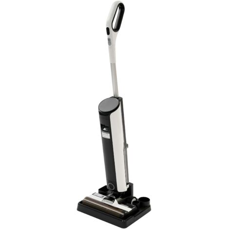 Balai aspirateur et lave-sol 2-en-1, appareil combiné aspirateur et lave-sol, lave-sol intelligent à autonettoyage, autonomie de 60 minutes, écran LED, adapté à divers types de sols et de salissures