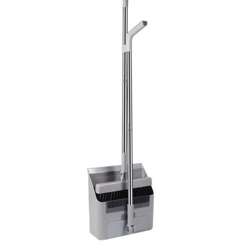 Balai avec kit combiné de dépoussiéreur, 3 en 1, pour balayer l'intérieur du sol et pousser le balai extérieur avec disque de dépoussiéreur. 98cm réglable manche long balai et duster Kit