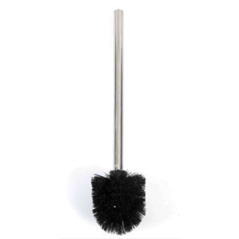 Balai brosse WC, acier inoxydable, brosse noire, diamètre 7,5 cm, 'Limbio' 7,5 x 7,5 x 35,5 cm