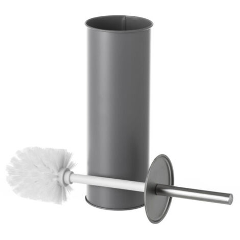 Balai Brosse WC Métal Gris