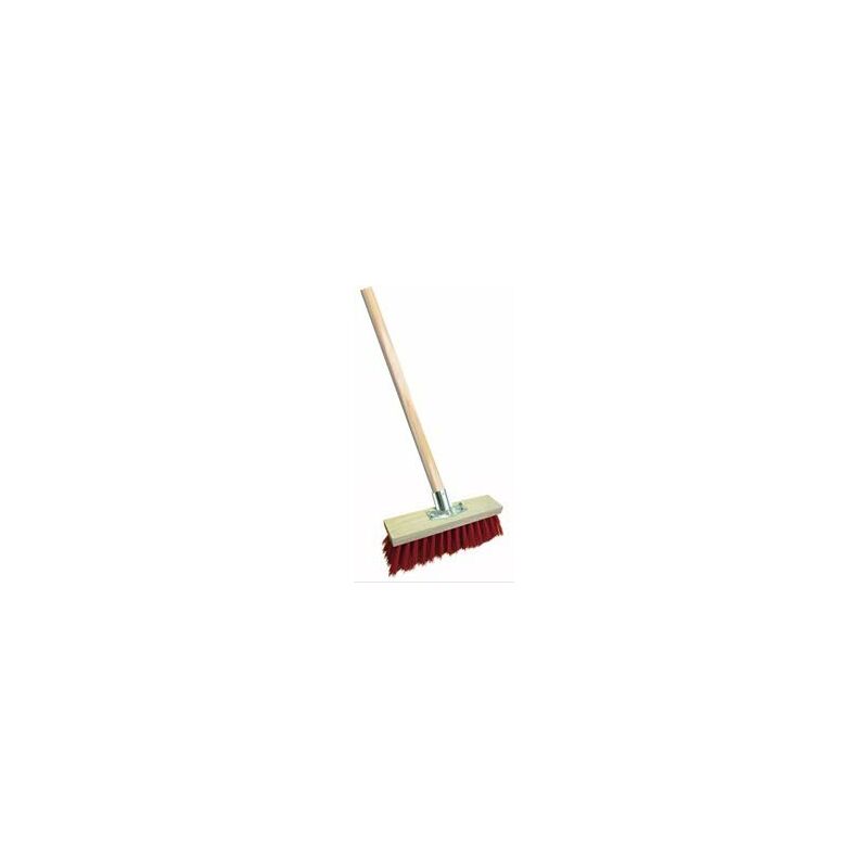 Balai cantonnier 40 cm monture bois douille fer avec manche cantonnier 1.40m