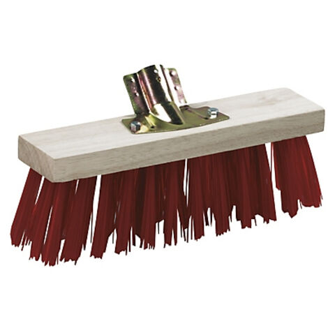 Balai cantonnier 40 cm PVC rouge - Milbox
