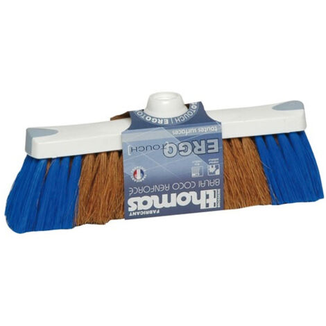 Balai coco moustache renfort bleu ergotouch - THOMAS