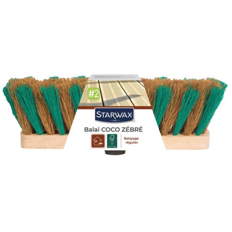 Balai coco zebre exterieur - STARWAX