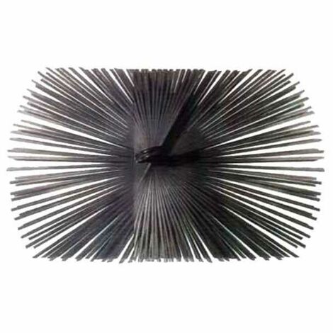 Balai de cheminée en acier rectangulaire 200x150 mm