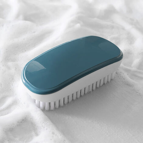 Balai de Nettoyage Multi-usage en Plastique Résistant - Ergonomique pour Cuisine, Vêtements et Chaussures - Bleu - 13x6x4cm