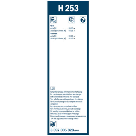 BALAI D'ESSUIE-GLACE 250 3397005828 BOSCH