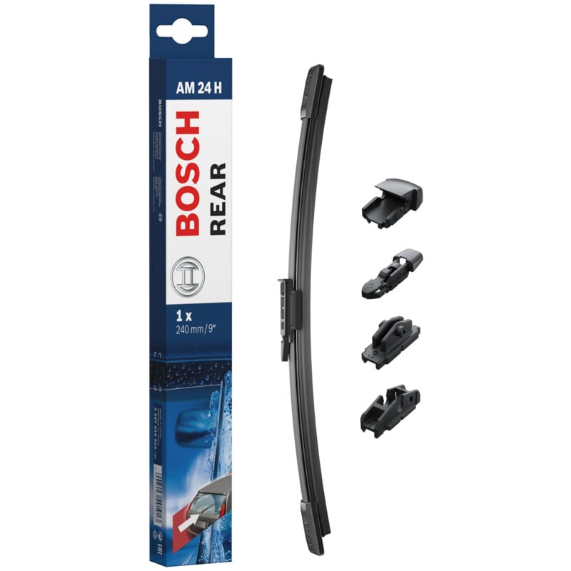Bosch Am24h - Balai D'Essuie-Glace Rear - Longueur : 240 Mm - Essuie-Glace Arrière, Noir Bam24h