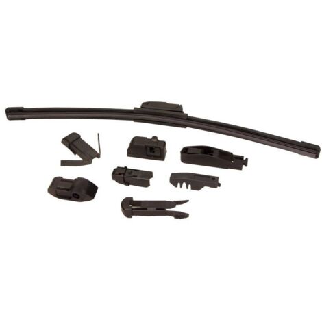 Balai d'essuie-glace Maxgear 400 mm/16 po, 1 pièce, sans joint, 8 adaptateurs = 13 fixations