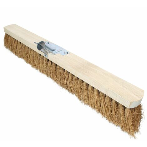 Balai en coco naturel et bois - 60 cm - Marron - Linxor