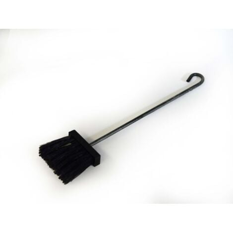 BB BUYBATH Balai en fer forgé avec poils en nylon - Pour poêle et cheminée