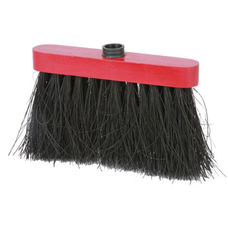 Balai Extérieur Droit Piassava Rouge\noir 25cm