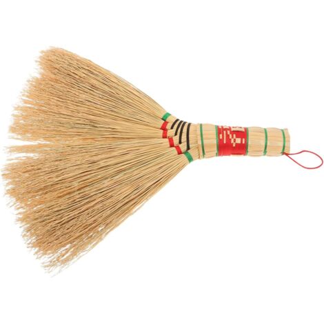 Balai fouet en paille de sorgho tressée à la main, 30 cm, petite brosse à main