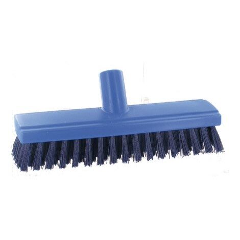 Balai frottoir fibres dures bleues L 26 cm