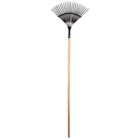 Balai Gazon Fil Plat 130cm Manche Bois - Spear & Jackson