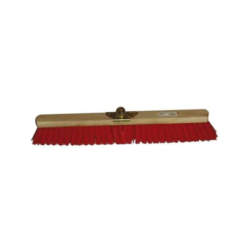 Thomar - Balai industrie pvc rouge super 100 cms douille metal inclinee