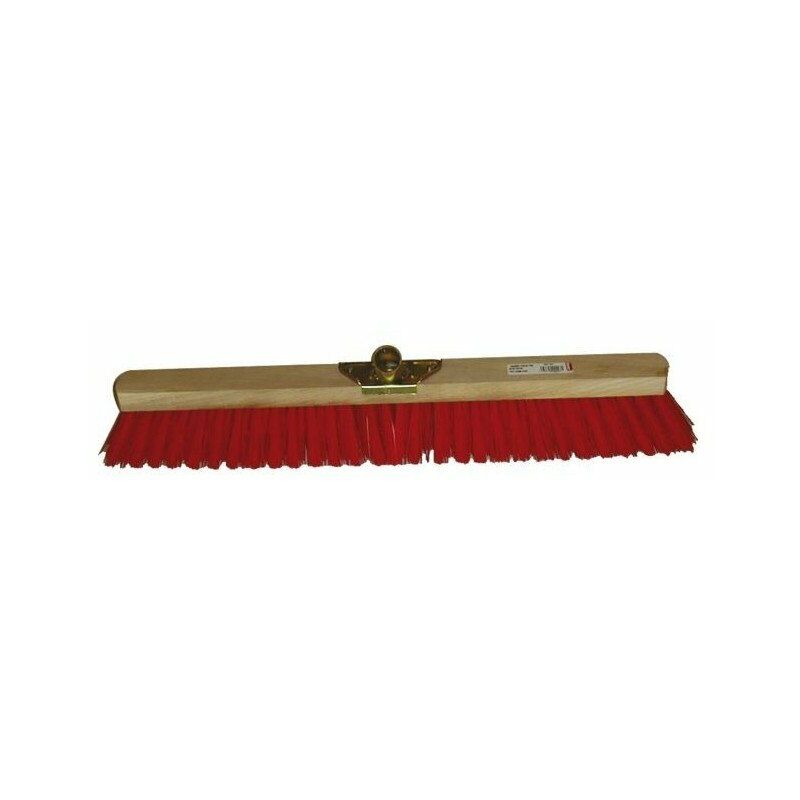 Balai industrie pvc rouge super 80 cms douille metal inclinee