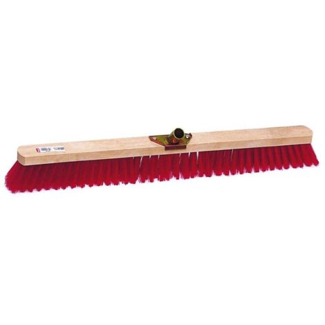 Balai Industrie Pvc Rouge Super 80 Cms Douille Metal Inclinee