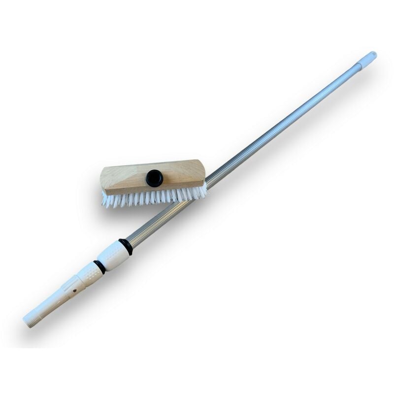 Balai Lave-Pont 22 cm ppl Blanc Manche télescopique 3,80 m - Quantité x 1 - Lave-pont ppn blanc télescopique