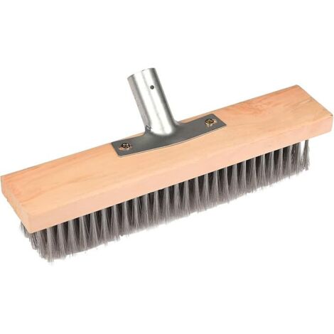 Balai métal 30cm acier, balai métal (sans manche bois)